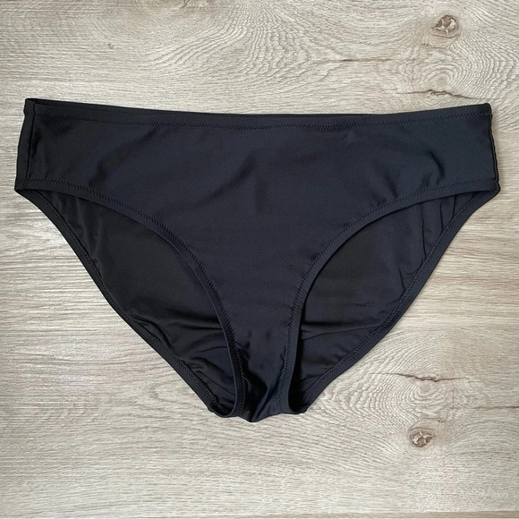 J. Crew Other - J. Crew Bikini Brief, Black, Full Coverage, Women’s Size Medium